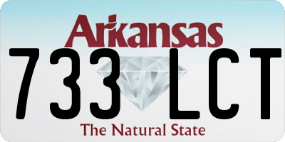 AR license plate 733LCT