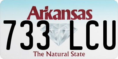 AR license plate 733LCU