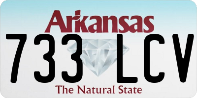 AR license plate 733LCV