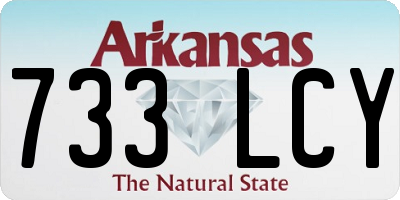 AR license plate 733LCY