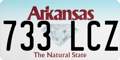 AR license plate 733LCZ