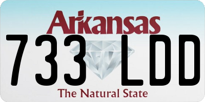 AR license plate 733LDD