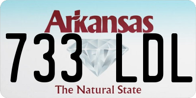 AR license plate 733LDL
