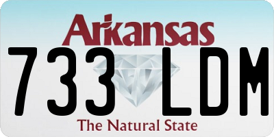 AR license plate 733LDM