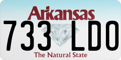 AR license plate 733LDO