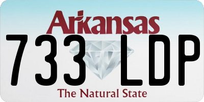 AR license plate 733LDP