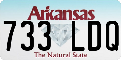 AR license plate 733LDQ