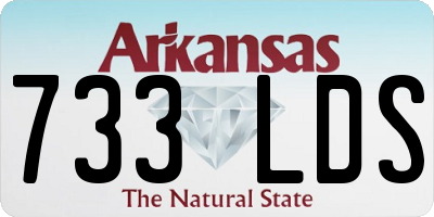 AR license plate 733LDS
