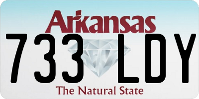 AR license plate 733LDY