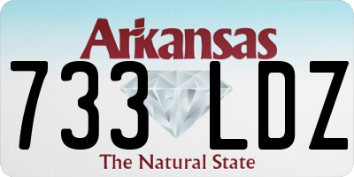 AR license plate 733LDZ