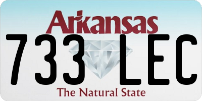AR license plate 733LEC