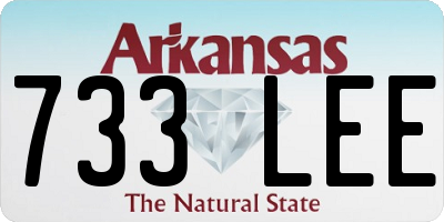 AR license plate 733LEE