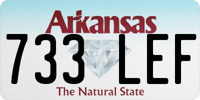 AR license plate 733LEF