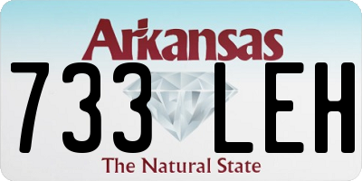 AR license plate 733LEH