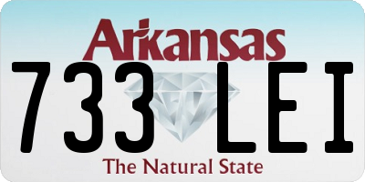 AR license plate 733LEI