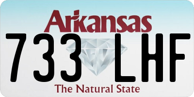 AR license plate 733LHF