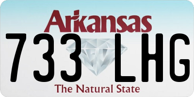 AR license plate 733LHG