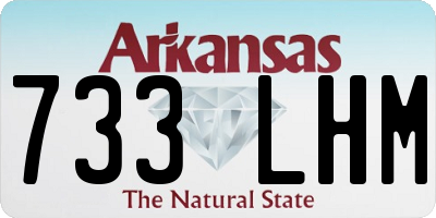 AR license plate 733LHM