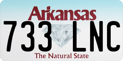 AR license plate 733LNC
