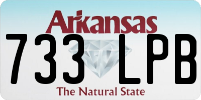 AR license plate 733LPB