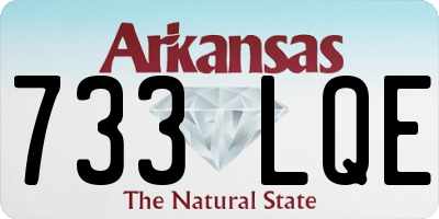 AR license plate 733LQE