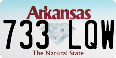 AR license plate 733LQW
