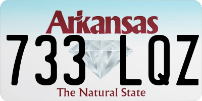 AR license plate 733LQZ