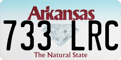 AR license plate 733LRC