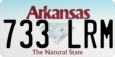 AR license plate 733LRM