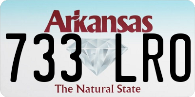 AR license plate 733LRO