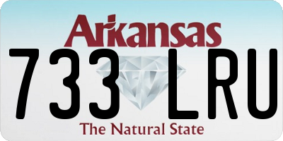 AR license plate 733LRU