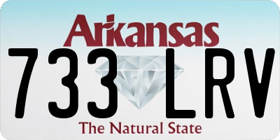 AR license plate 733LRV