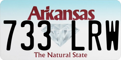 AR license plate 733LRW