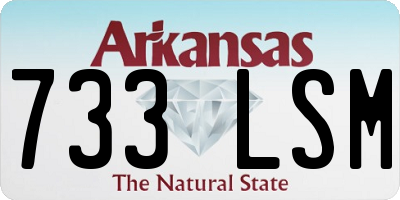 AR license plate 733LSM