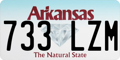 AR license plate 733LZM