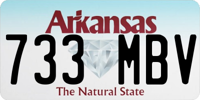 AR license plate 733MBV