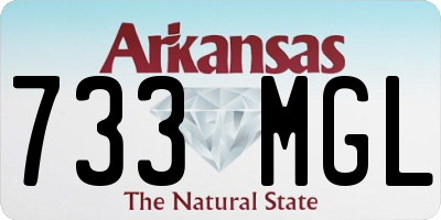 AR license plate 733MGL