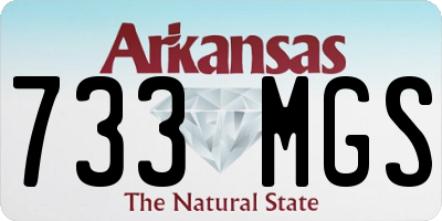 AR license plate 733MGS