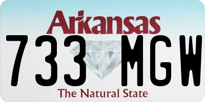AR license plate 733MGW