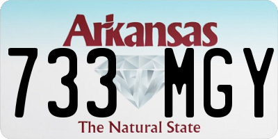 AR license plate 733MGY