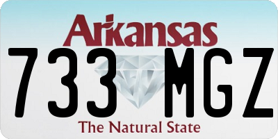 AR license plate 733MGZ