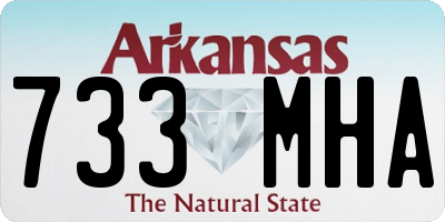 AR license plate 733MHA