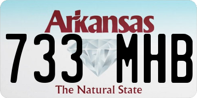 AR license plate 733MHB