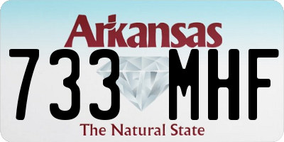 AR license plate 733MHF