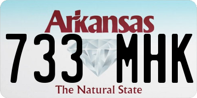 AR license plate 733MHK