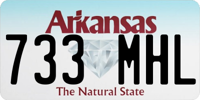 AR license plate 733MHL