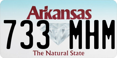 AR license plate 733MHM