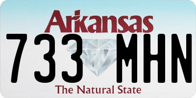 AR license plate 733MHN