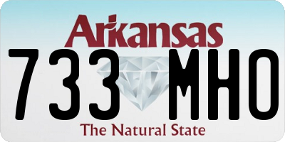 AR license plate 733MHO
