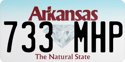 AR license plate 733MHP